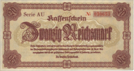 Duitsland P187.2: AU 20 Reichsmark 1945