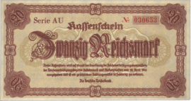 Germany P187.2: AU 20 Reichsmark 1945
