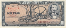  P88.c 10 Pesos 1956-60