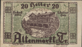 Oostenrijk - Noodgeld - Altenmarkt  KK.:29 20 Heller 1920