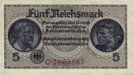 Reichskredit-kassenscheine PL1300.4.a 5 Reichsmark 1939