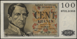 België P129.a 100 Francs 1952