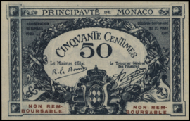 Monaco   P3.ESSAI 50 Centimes 1920 PMG64 EPQ