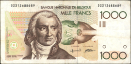 België P144/LA#BFB-104 1.000 Francs 1981 (No date)