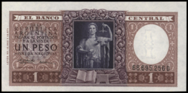 Argentinië P263.b 1 Peso 1952-1955 (No Date)