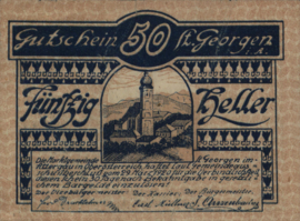 Austria - Emergency issues - St. Georgen im Attergau KK.:888 50 Heller 1920