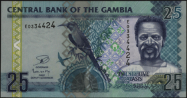 Gambia  P27 25 Dalasis 2006-'13 (No date)
