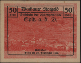 Austria - Emergency issues - Wachauer Notgeld KK. 1122 50 Heller 1920 (No date)