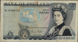 Engeland P378 5 Pounds 1981-84