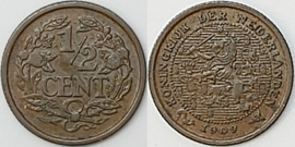 Netherlands Sch.1006 ½ Cent 1909