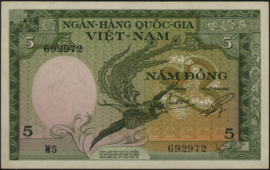 Viet Nam - South   P2 5 Dong 1955 (No date)