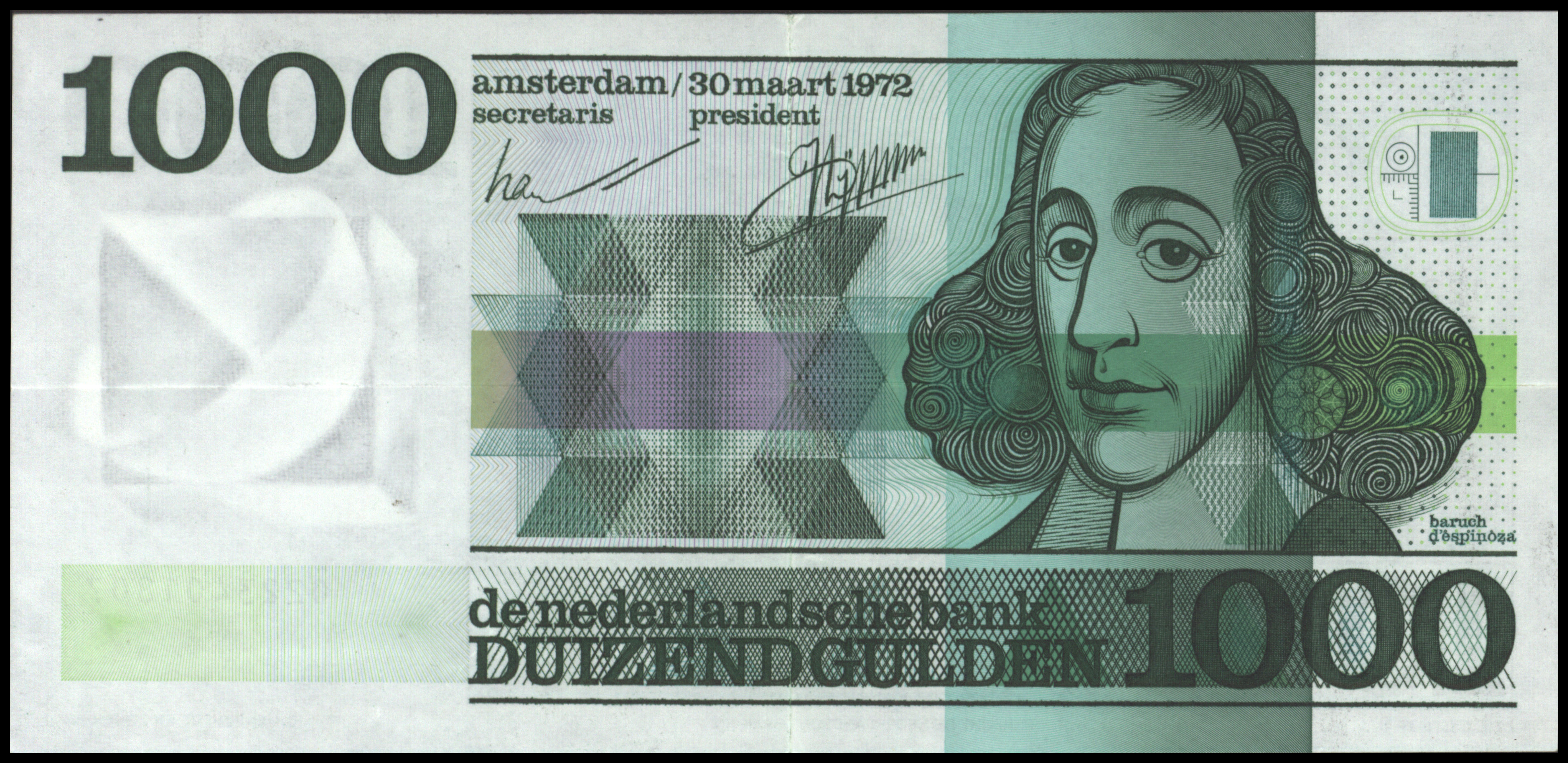 Nederland - Bankbiljet PL128.b 1.000 Gulden 1972