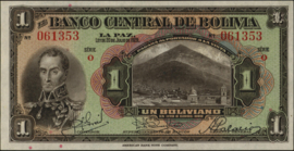 Bolivia P118/B307 1 Boliviano 1928