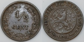 Nederland Sch.1000 1/2 Cent 1894