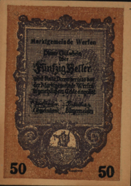 Oostenrijk - Noodgeld - Werfen Markt KK.:1173 50 Heller 1920