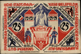 Duitsland - Noodgeld - Bielefeld Grab.103 25 Mark 1921