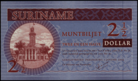 Suriname - SRD   PLSD1.a 2 1/2 Dollars 2004