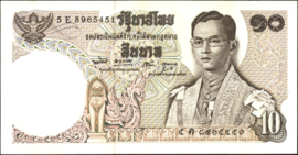 Thailand  P83/B152 10 Baht 1969- (No date)