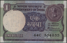 India  P78A/B161 1 Rupee 1983-'94