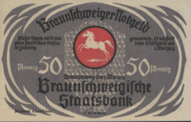 Duitsland - Noodgeld - Braunschweig Grab/Mehl.:155.2.g 50 Pfennig 1921