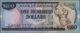Guyana  P31/B109 100 Dollars 1999 (No date)