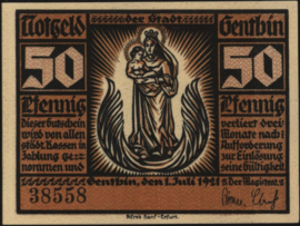 Duitsland - Noodgeld - Genthin Grab.: 419 50 Pfennig 1921