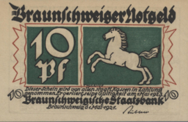 Duitsland - Noodgeld - Braunschweig Grab/Mehl.:155.2.c 10 Pfennig 1921