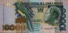 Sao Tome and Principe  P66 10.000 Dobras 1996