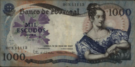 Portugal P172 1,000 Escudos 1967