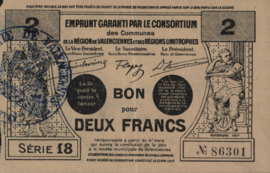 Frankrijk - Noodgeld - Valenciennes JPV-59.2584 2 Francs 1916