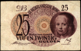 Nederland  PL65.a 25 Gulden 1945