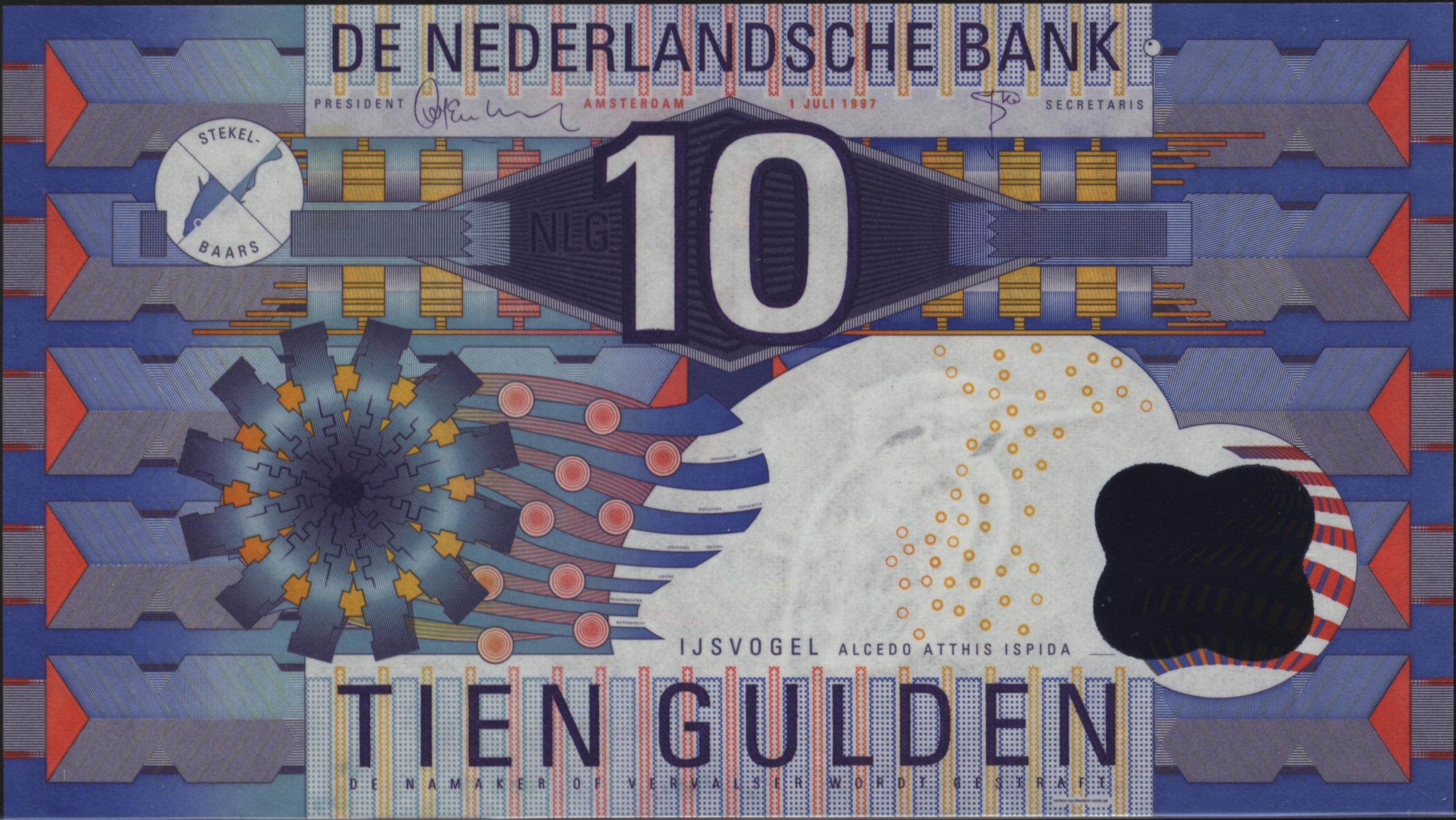 Netherlands - Bankbiljet  PL48.a 10 Gulden 1997