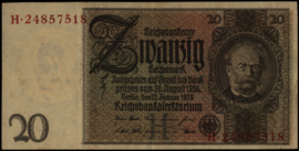 Duitsland P181.a:H 20 Reichsmark 1929