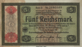 Duitsland - waardepapieren en goederencertificaten P207 5 Reichsmark 1933