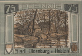 Duitsland - Noodgeld - Oldenburg Grab/Mehl.:1015 75 Pfennig 1922