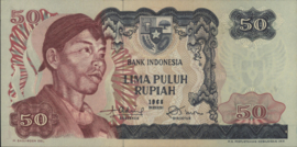 Indonesië P107.a 50 Rupiah 1968