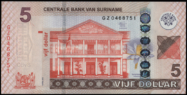 Suriname - SRD   PLSD2.1c.R 5 Dollars 2012 REPLACEMENT