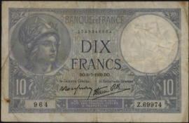 France  P84 10 Francs 1939