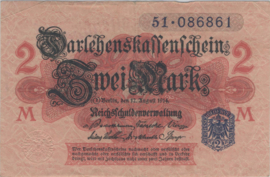 Germany  P55/R52 / DEU-188 2 Mark 1914