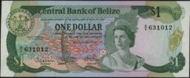 Belize P43.a 1 Dollar 1983