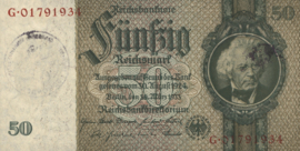 Germany P182.d: G 50 Reichsmark 1933
