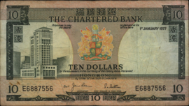 Hongkong  P74 10 Dollar 1977