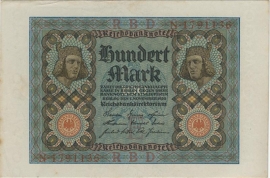 Deutsches Reich Ros067: 100 Mark 1920 November 1