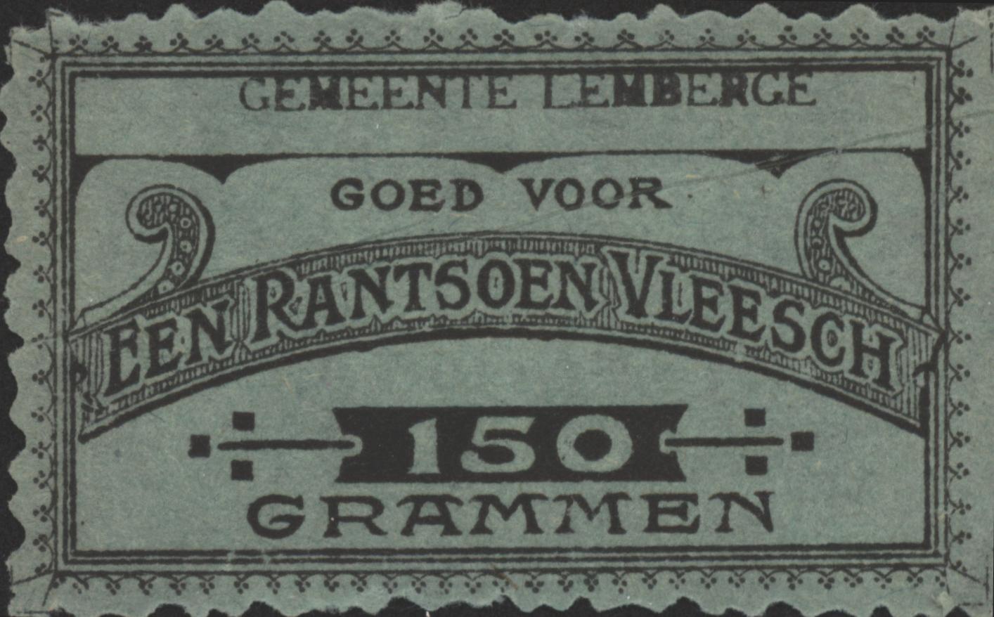 België - Noodgeld - Lemberge   NL0.Groen 150 Grammen 1914-'18 (No date)