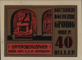 Oostenrijk - Noodgeld - Grödig KK.: 290 40 Heller 1920