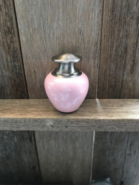 Mini urn roze-zilver