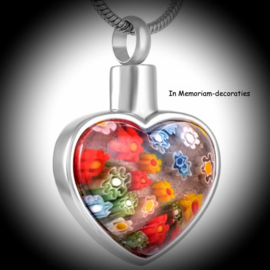 3D heart shaped pendant for ashes
