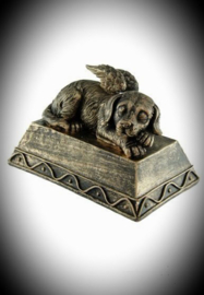 Urn Hond-Bronze-Engel vleugels