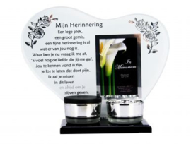 Mini urn hart "Mijn Herinnering"