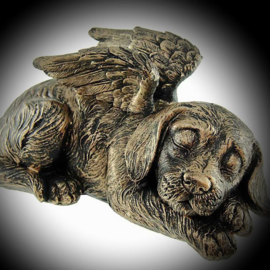 Bronskleurige honden urn -Angel wings